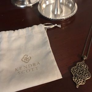 Kendra Scott Kathy Long Necklace Antique Brass